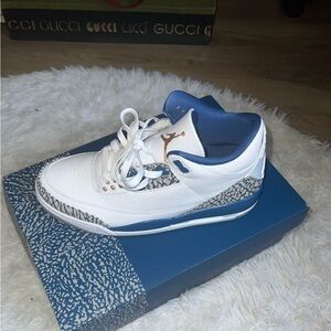 Jordan Athletic Shoes - White and Blue